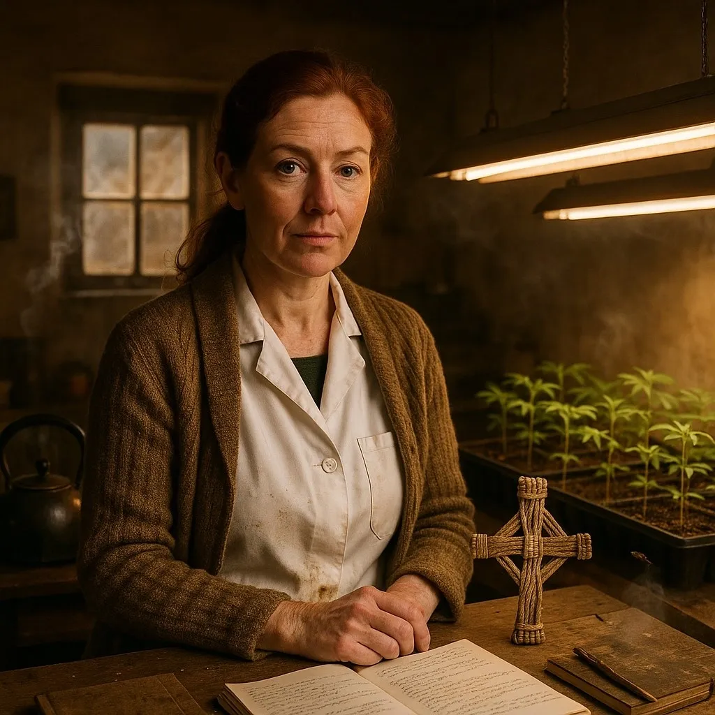 Dr Constance Roache in the Hemp Co-operative laboratory